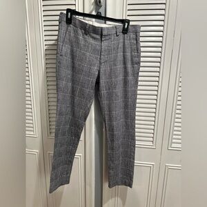 Express Charcoal Checkered Pants